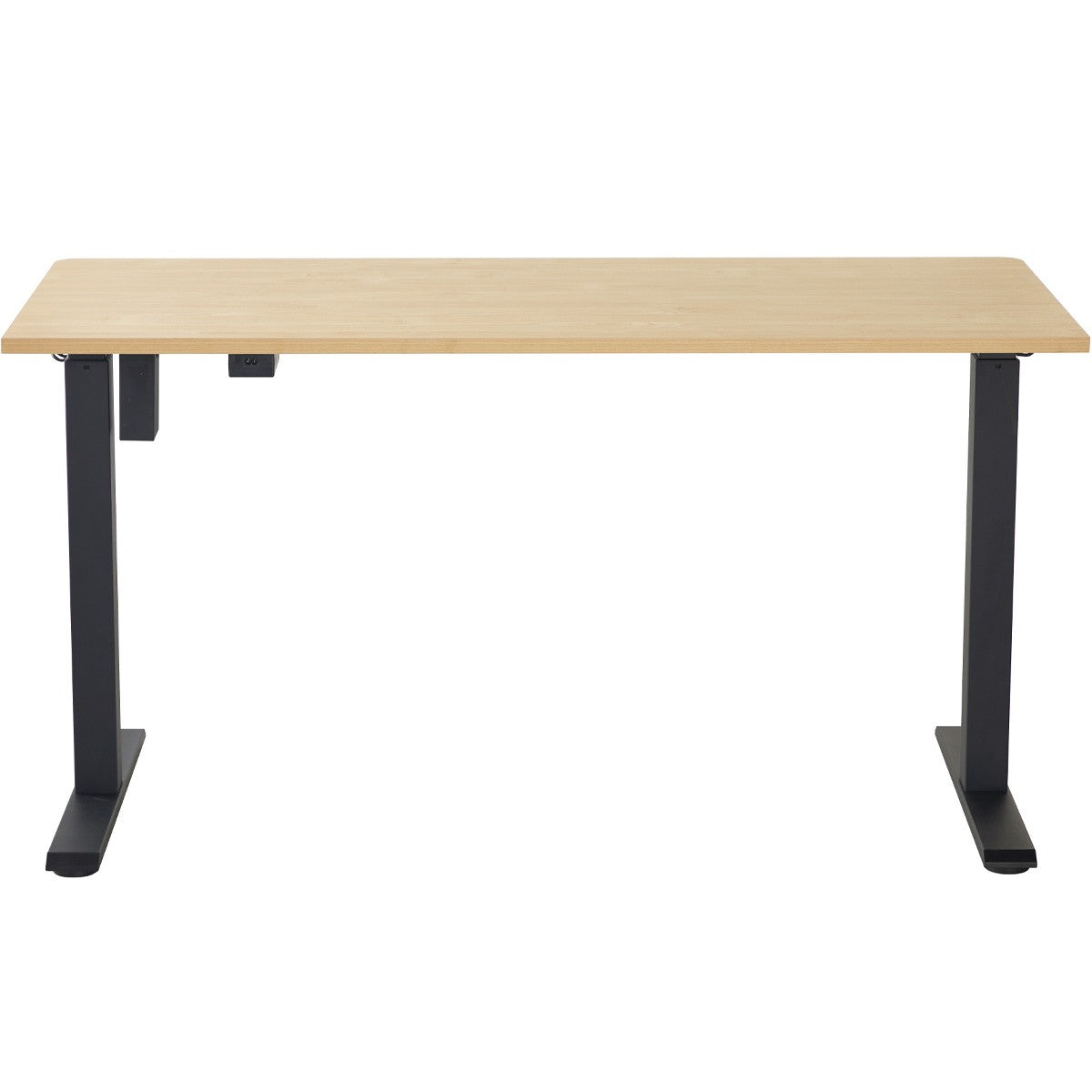 Up&Down - Bureau Assis-Debout Électrique Réglable 72-120 cm avec Ports USB - Effet - Bois