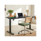 Up&Down - Bureau Assis-Debout Électrique Réglable 72-120 cm avec Ports USB - Noir