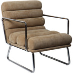 Vania - Fauteuil en Tissu Chenille - Miel