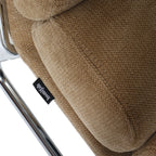 Vania - Fauteuil en Tissu Chenille - Miel
