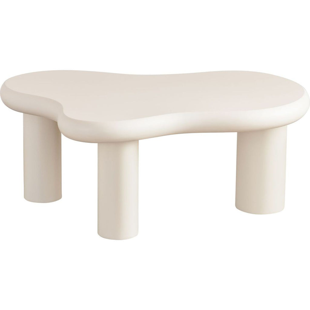 Wave - Lot de 2 Tables Basses Organiques Gigognes - Beige
