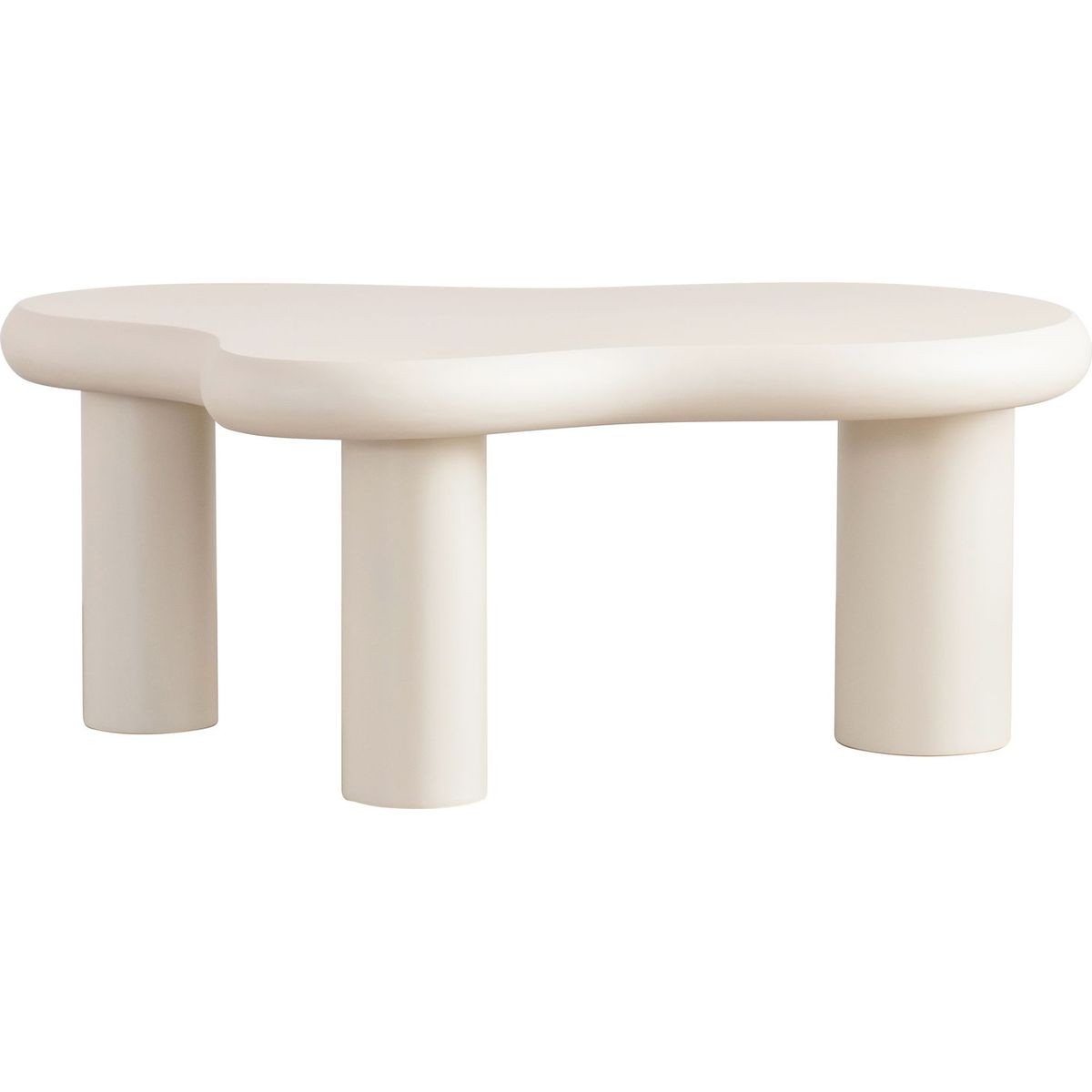 Wave - Lot de 2 Tables Basses Organiques Gigognes - Beige