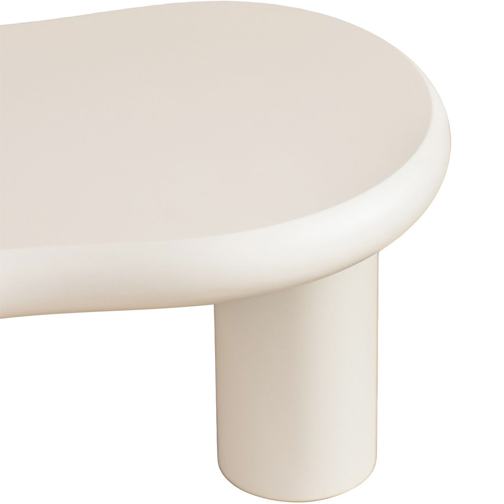 Wave - Lot de 2 Tables Basses Organiques Gigognes - Beige