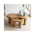 Wave - Lot de 2 Tables Basses Organiques Gigognes en - Bois