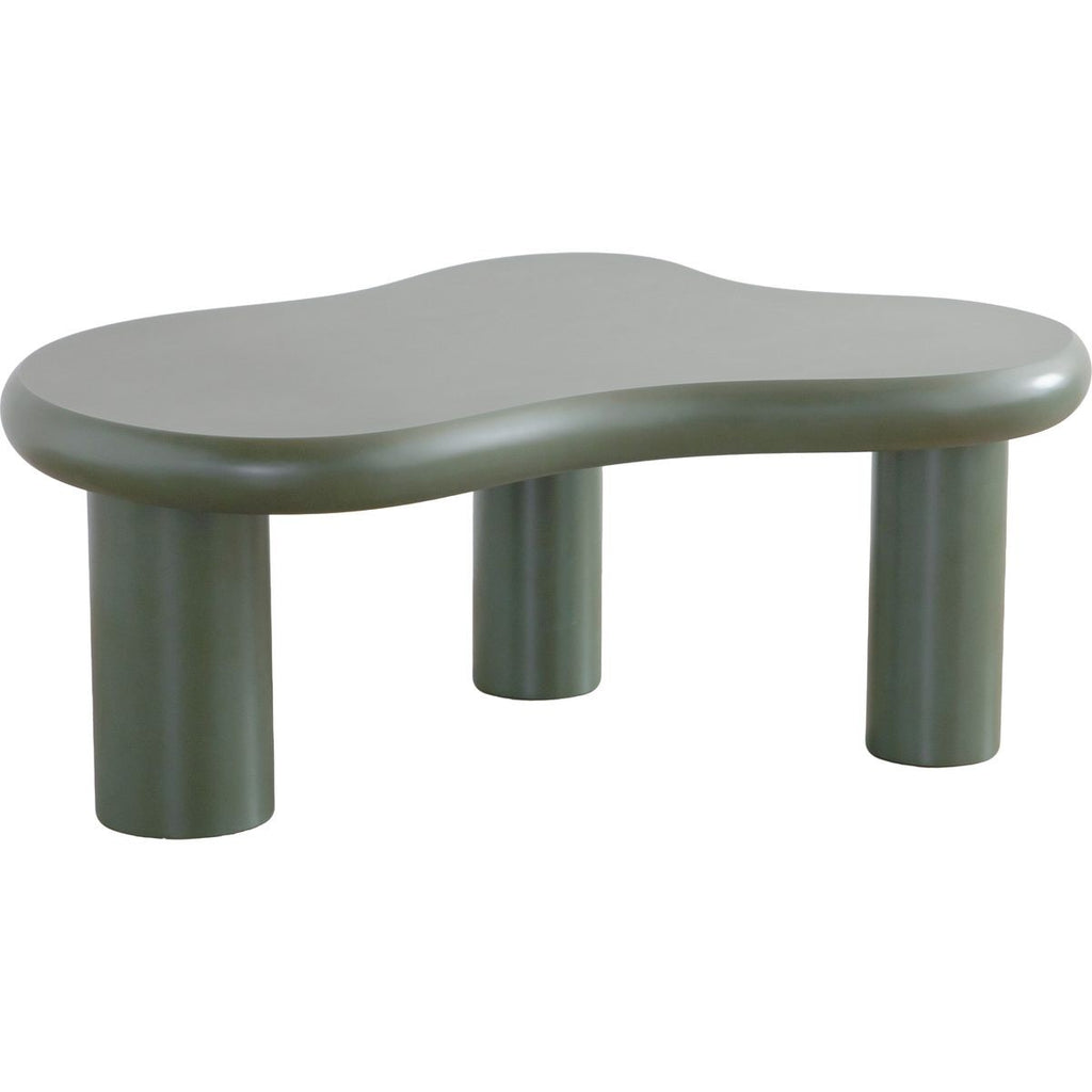 Wave - Lot de 2 Tables Basses Organiques Gigognes Mat - Vert