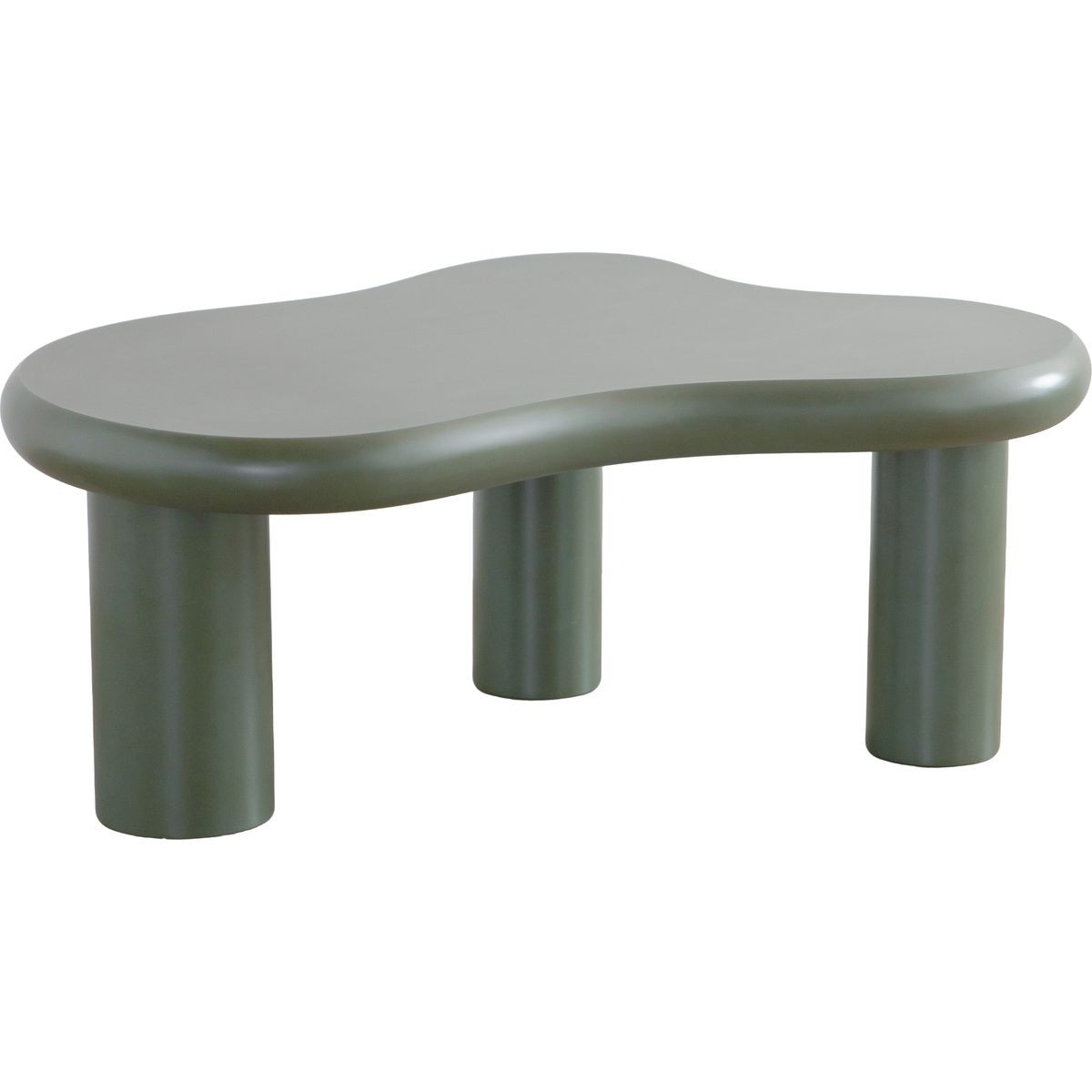 Wave - Lot de 2 Tables Basses Organiques Gigognes Mat - Vert