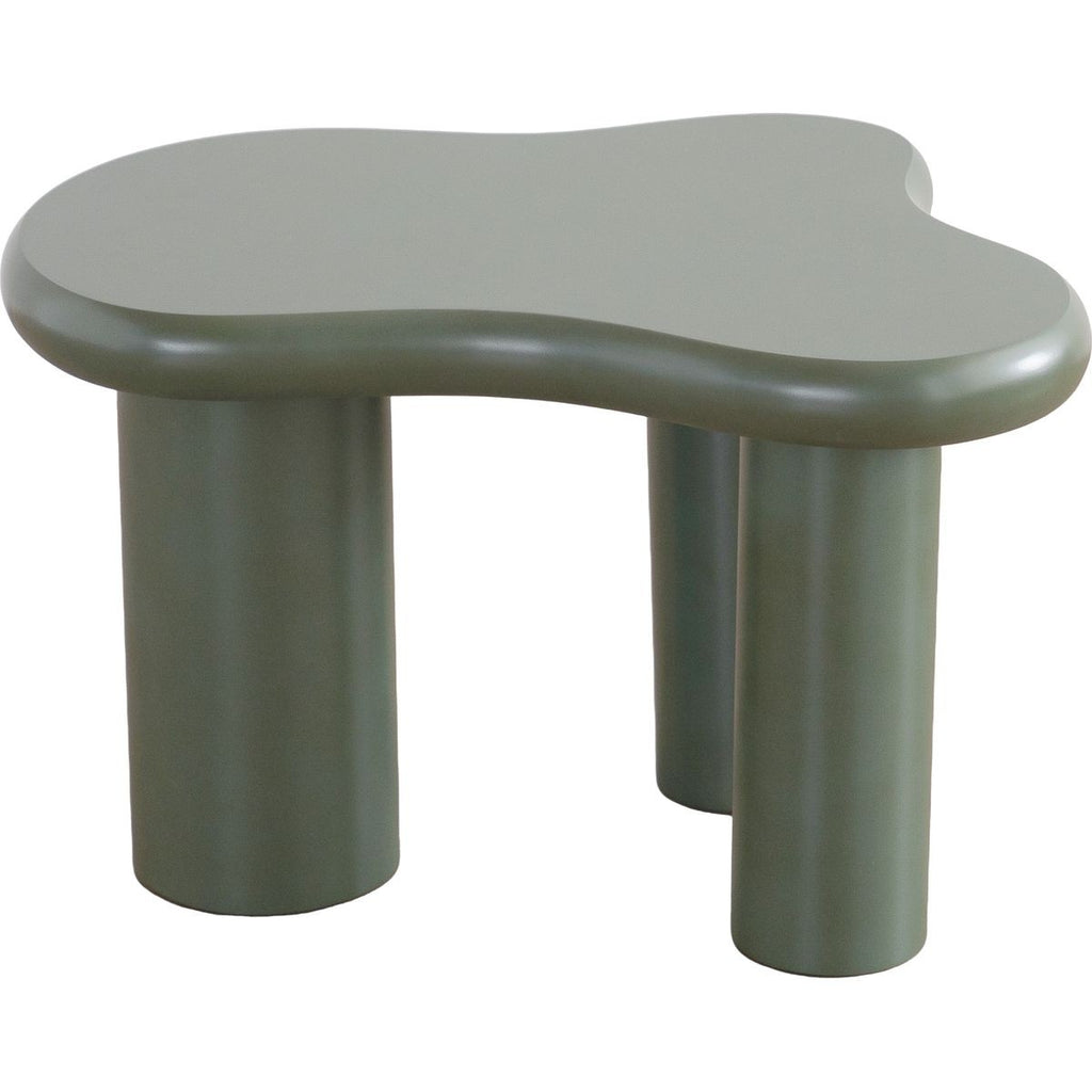 Wave - Lot de 2 Tables Basses Organiques Gigognes Mat - Vert