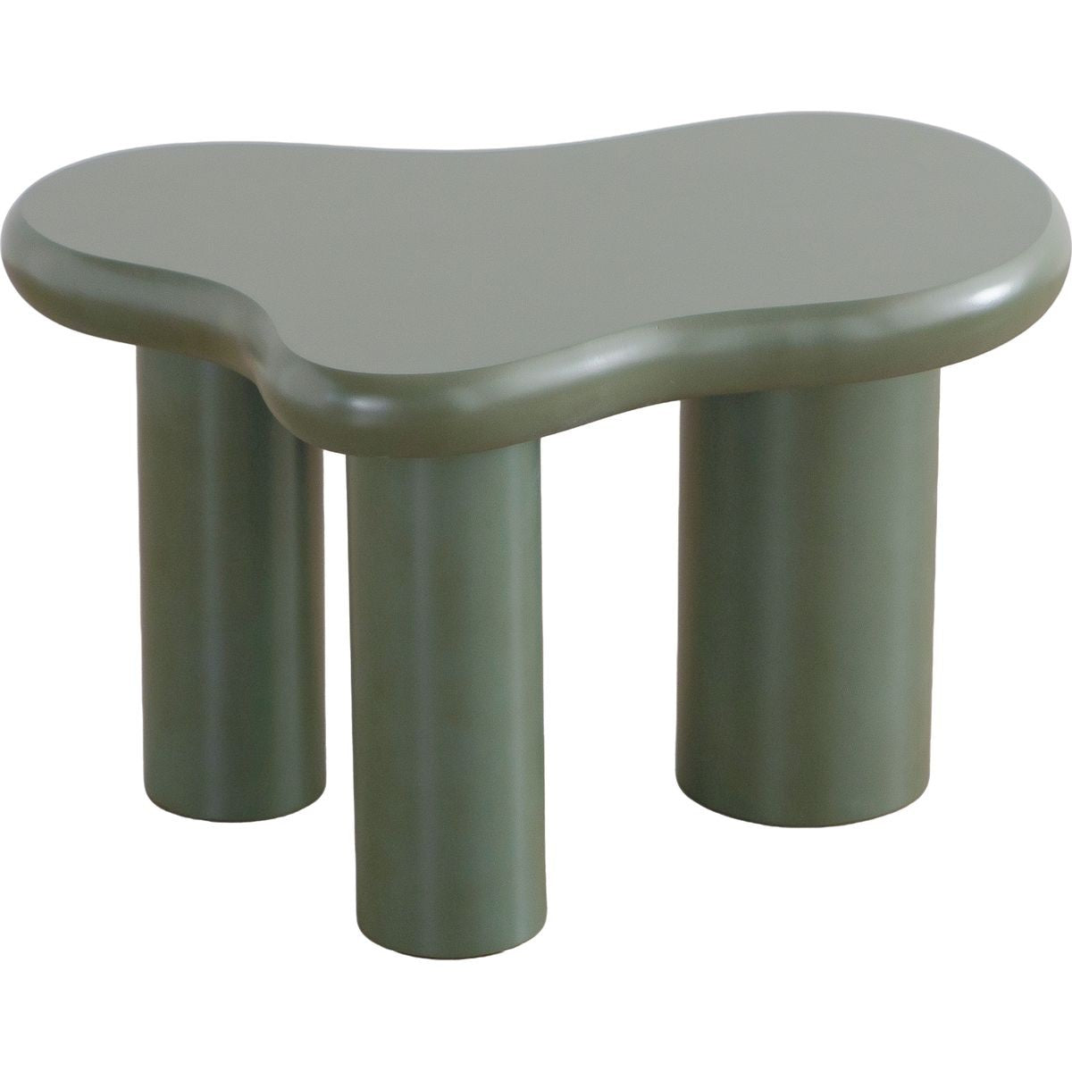 Wave - Lot de 2 Tables Basses Organiques Gigognes Mat - Vert