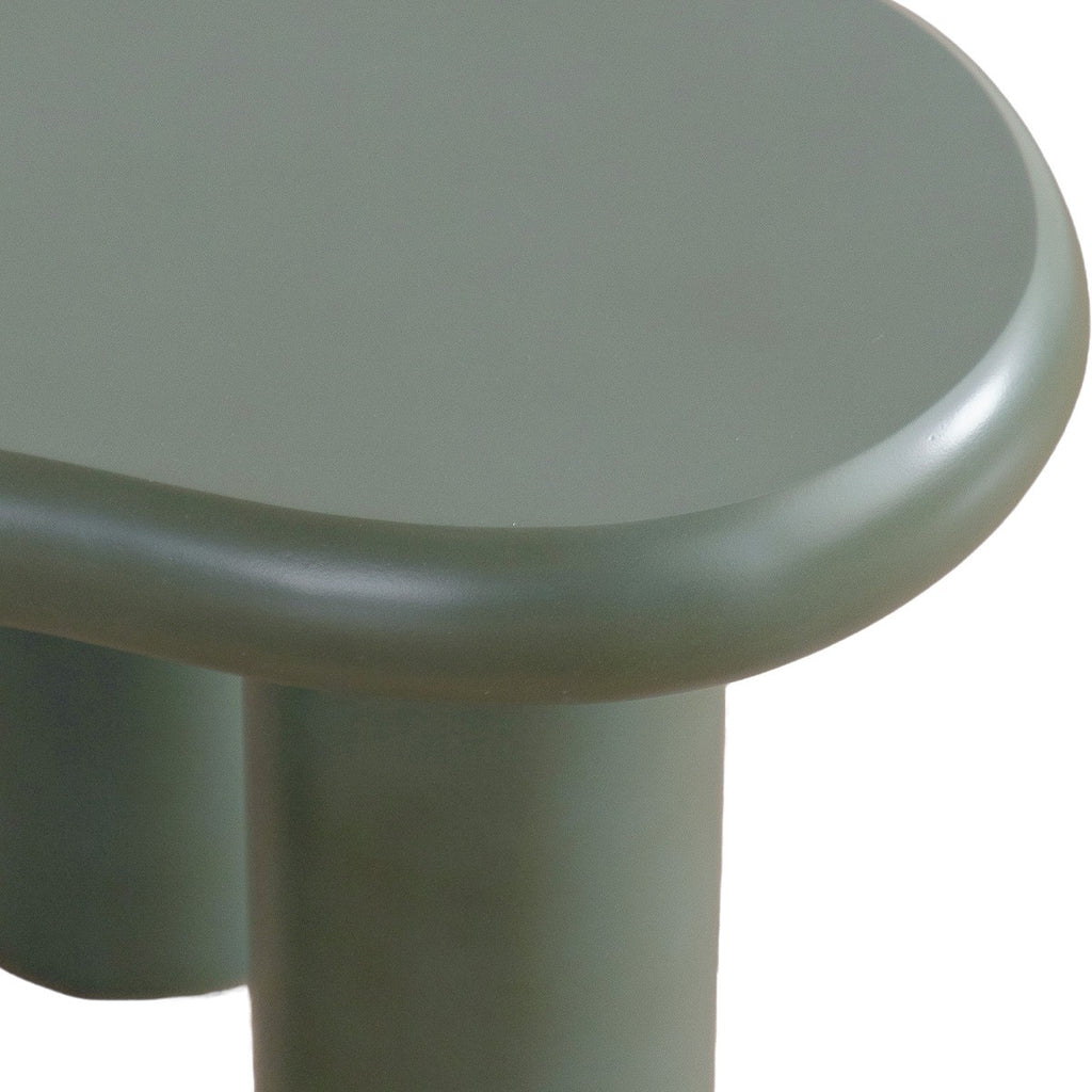 Wave - Lot de 2 Tables Basses Organiques Gigognes Mat - Vert