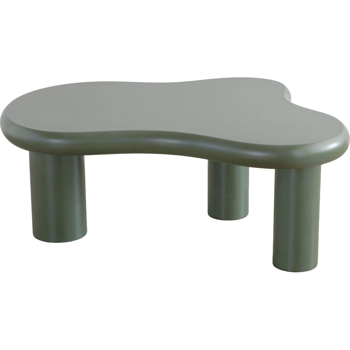 Wave - Lot de 2 Tables Basses Organiques Gigognes Mat - Vert