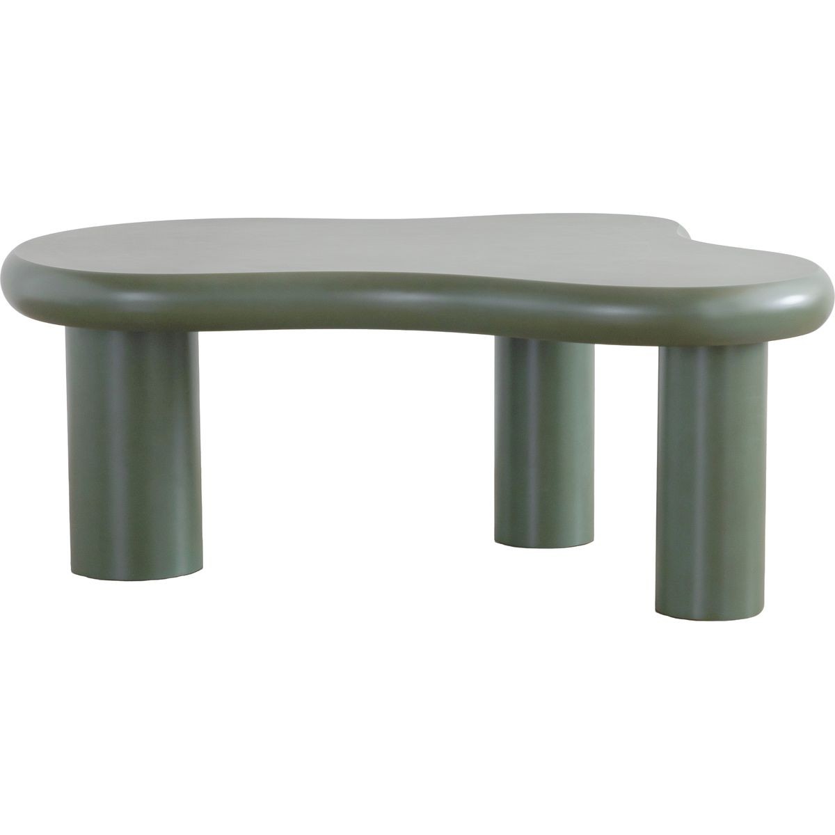 Wave - Lot de 2 Tables Basses Organiques Gigognes Mat - Vert