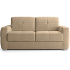 Cassian - Canapé Capitonné Convertible 3 Places en Tissu Chenille - Ouverture Express - Taupe