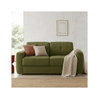 Cassian - Canapé Capitonné Convertible 3 Places en Tissu Chenille - Ouverture Express - Vert Olive