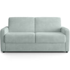 Lumio – Gerades Schlafsofa – Cord – Pastellblau
