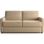 Lumio - Canapé Droit Convertible 3 Places en Tissu Chenille - Ouverture Express - Taupe