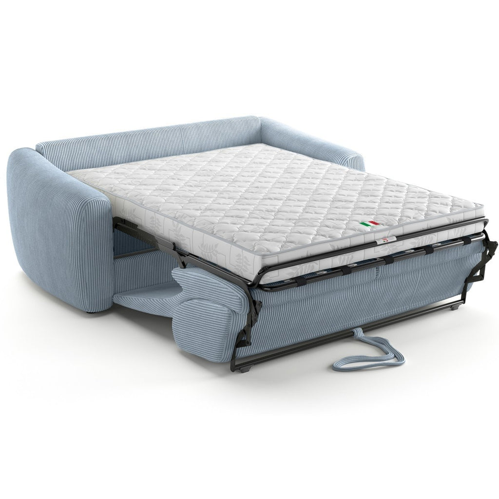 Suzie – Schlafsofa – Cord – Blau