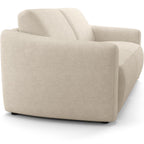 Suzie - Canapé Droit Convertible 3 Places en Tissu Chenille - Ouverture Express - Beige