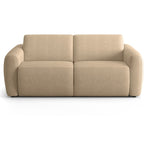 Suzie - Canapé Droit Convertible 3 Places en Tissu Chenille - Ouverture Express - Taupe