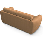 Suzie - Sofa Prosta Rozkładana - Tkanina Szenilowa - Mokka