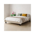 Axel - Sommier Déco à Lattes en Tissu - Beige