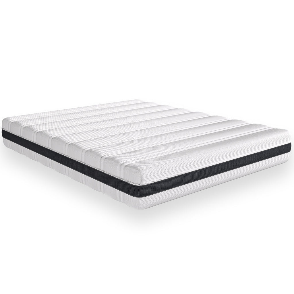 Hygiospring - Matelas Ressorts Ensachés 160x200 - Mousse HR - Blanc