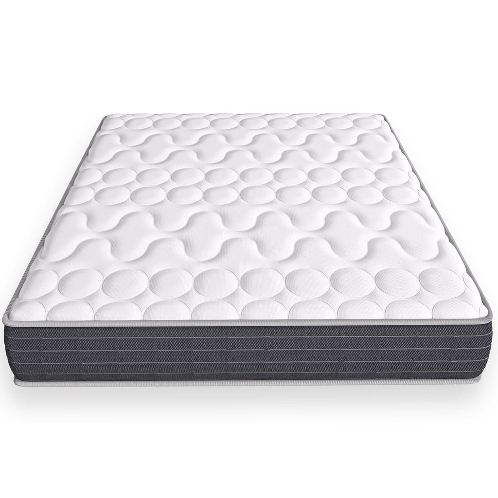 Memo HR - Matelas Mémoire de Forme Hbedding - Mousse Ergonomique, Mousse HR 35kg et Mousse à Effet Mémoire de Forme - Blanc