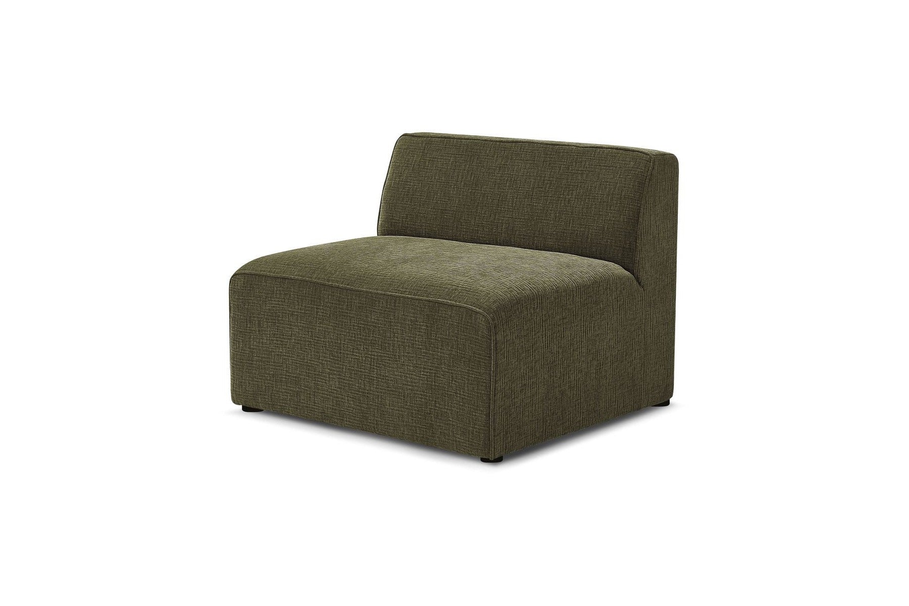 One-Seater Armchair for Modular Sofa - Megeve - Textured Fabric