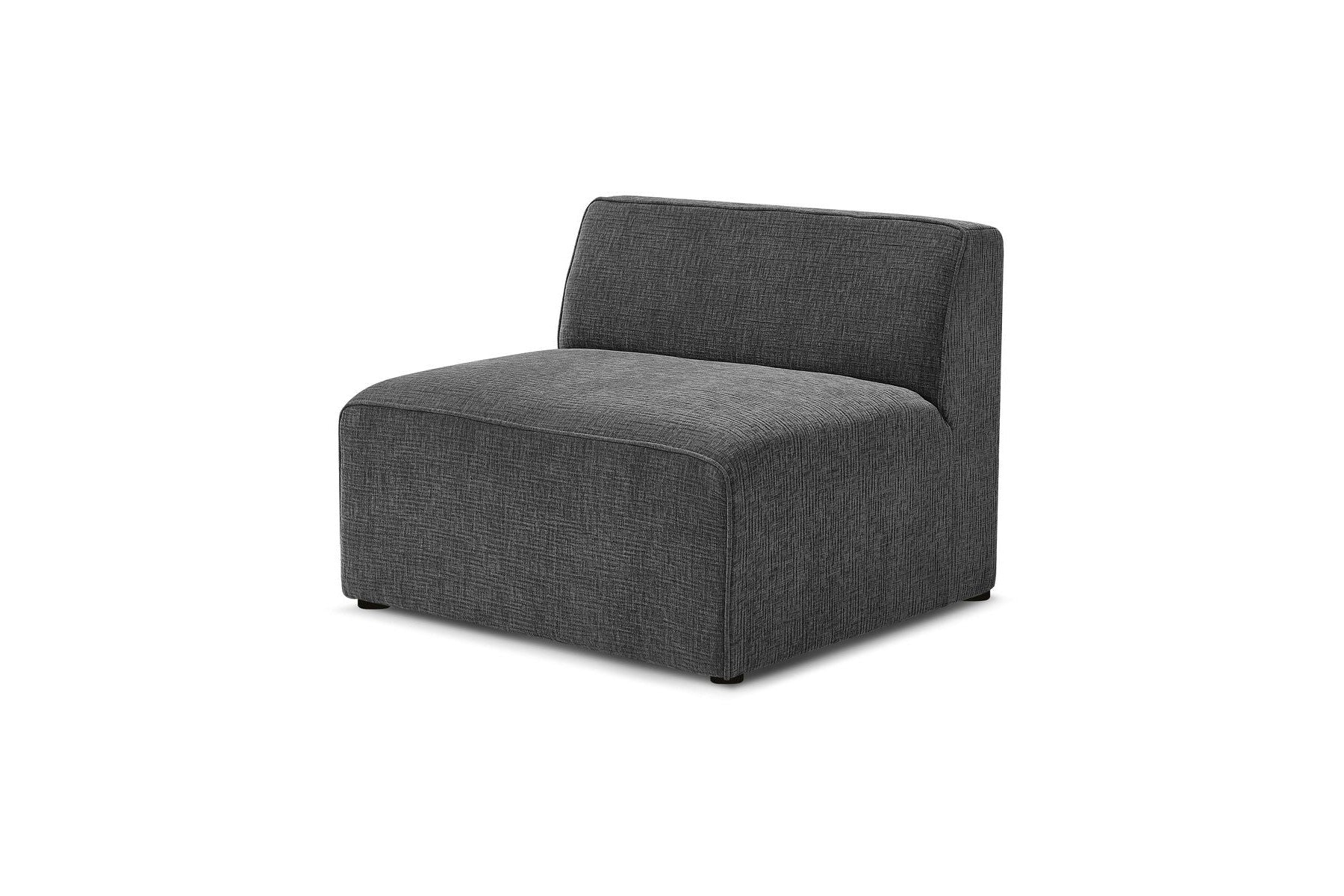 One-Seater Armchair for Modular Sofa - Megeve - Textured Fabric