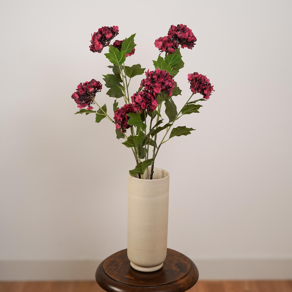 Hortensia Artificiel Rouge 3 Têtes