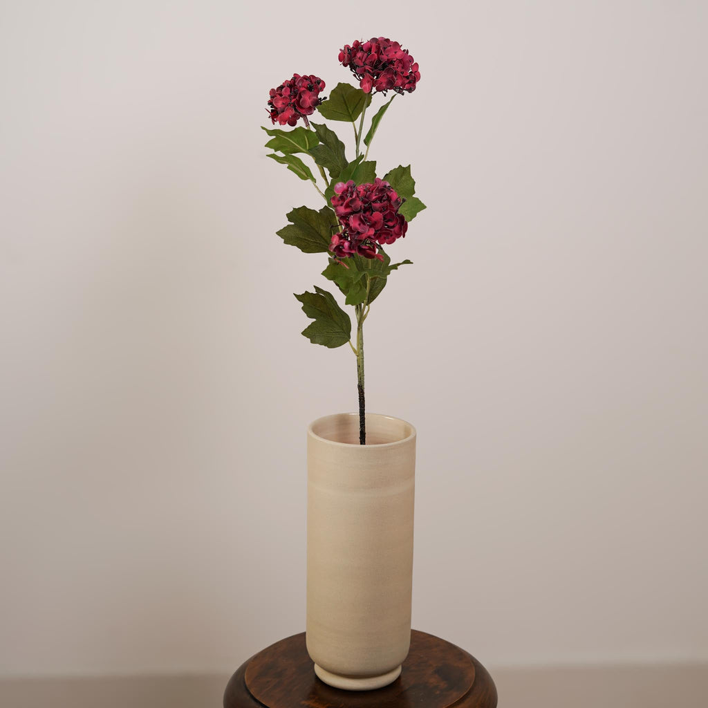 Hortensia Artificiel Rouge 3 Têtes
