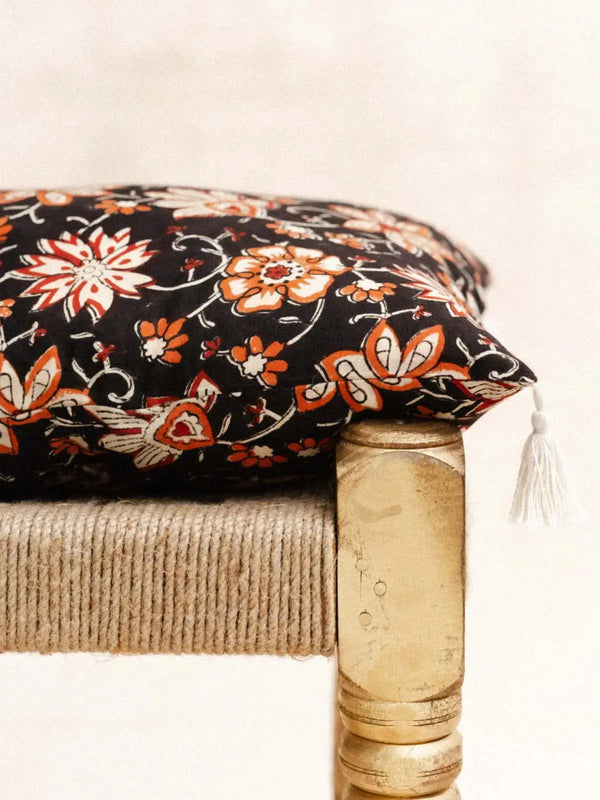 Orange Flower - Cushion Cover