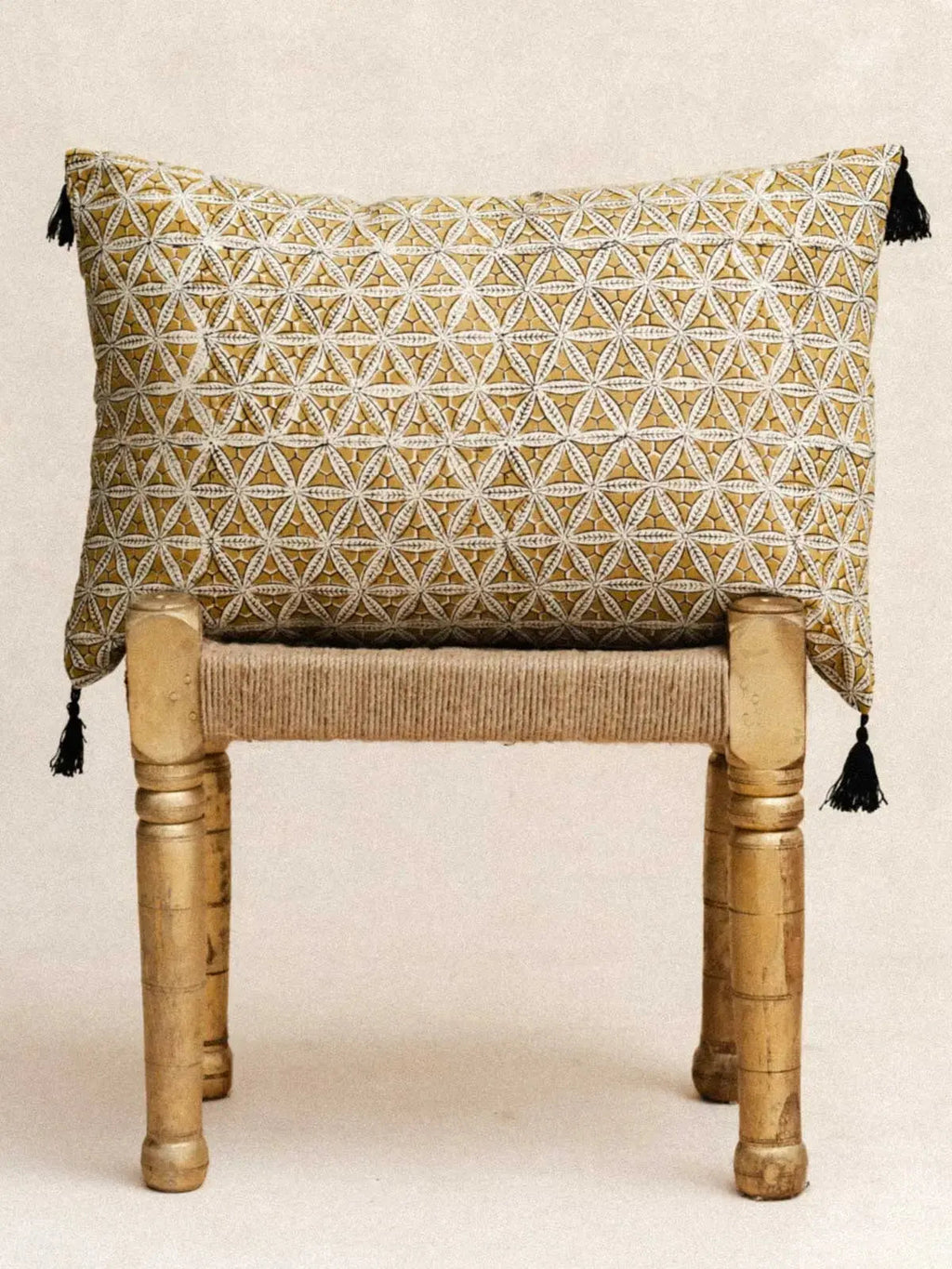 Yellow Star - Housse De Coussin