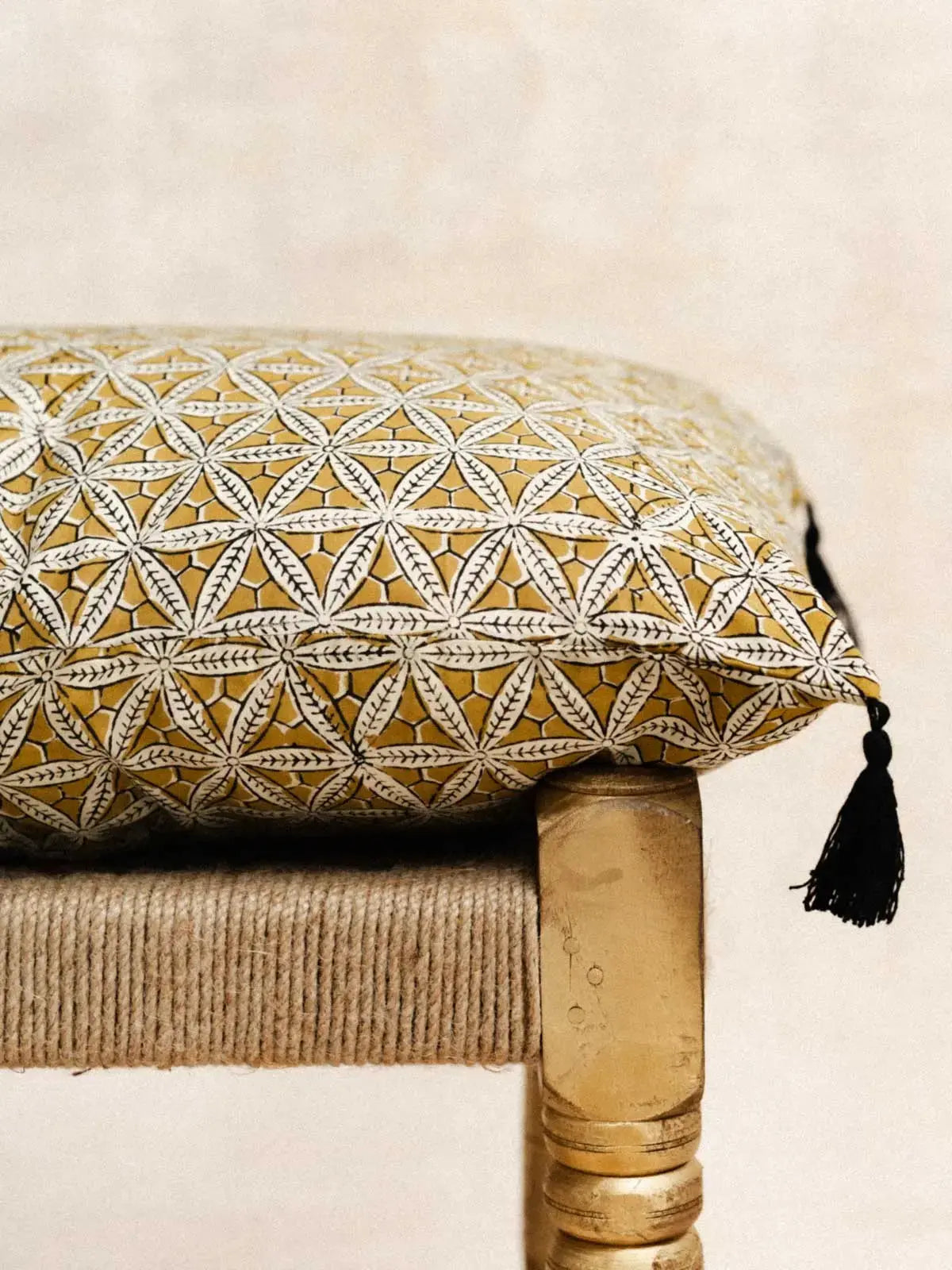Yellow Star - Housse De Coussin