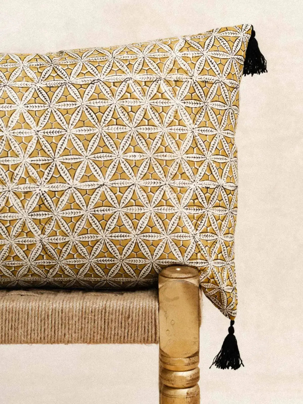 Yellow Star - Housse De Coussin