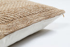 Funda de cojín efecto yute natural espiga Alfombras Nazar