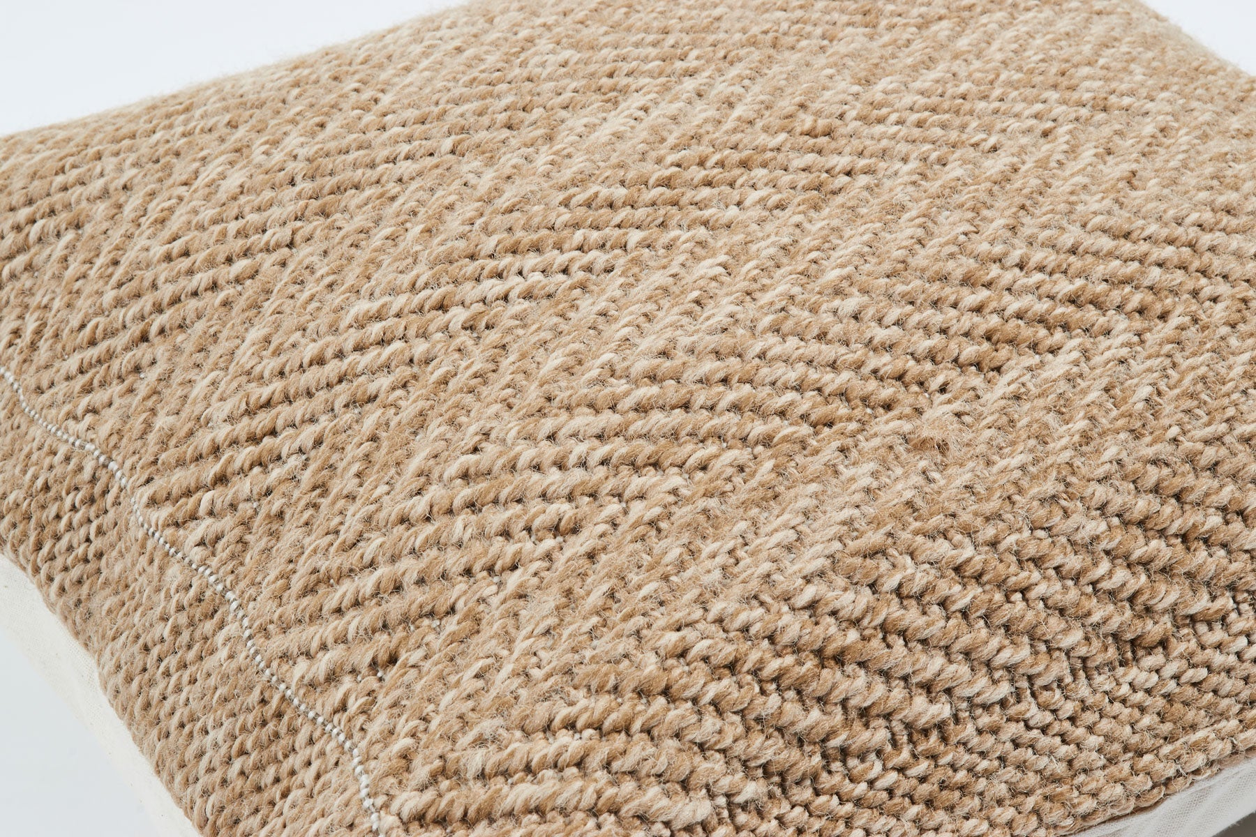 Funda de cojín efecto yute natural espiga Alfombras Nazar