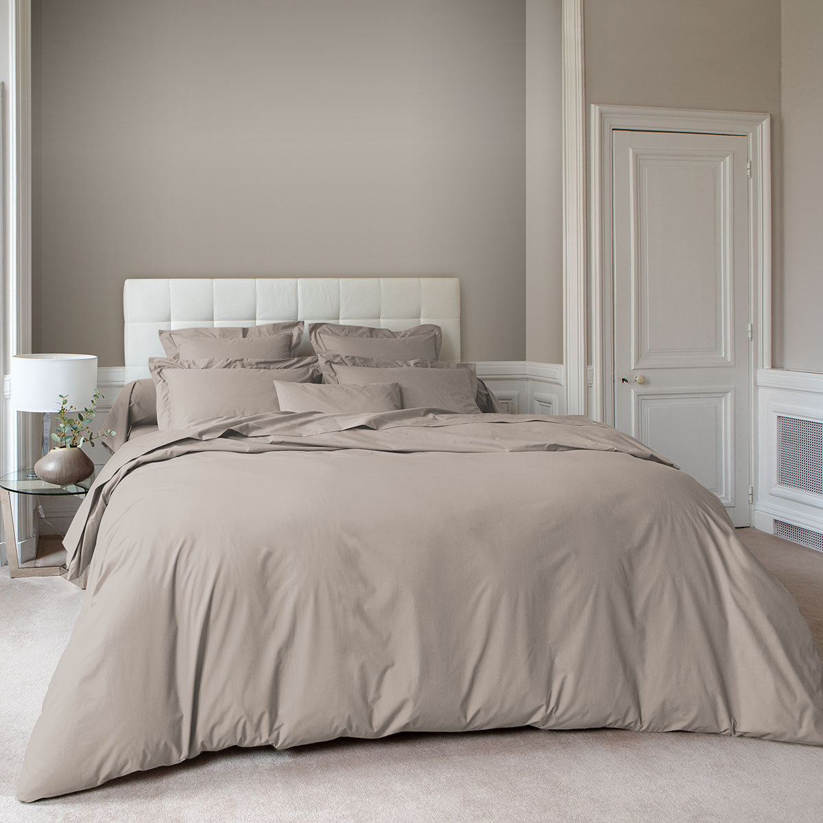 Percale Unie - Duvet Cover - Taupe Grey