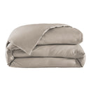 Housse De Couette - Percale Unie - Gris Taupe