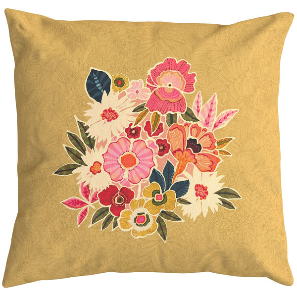 Kimiko - Housse De Coussin D'Extérieur - Ocre