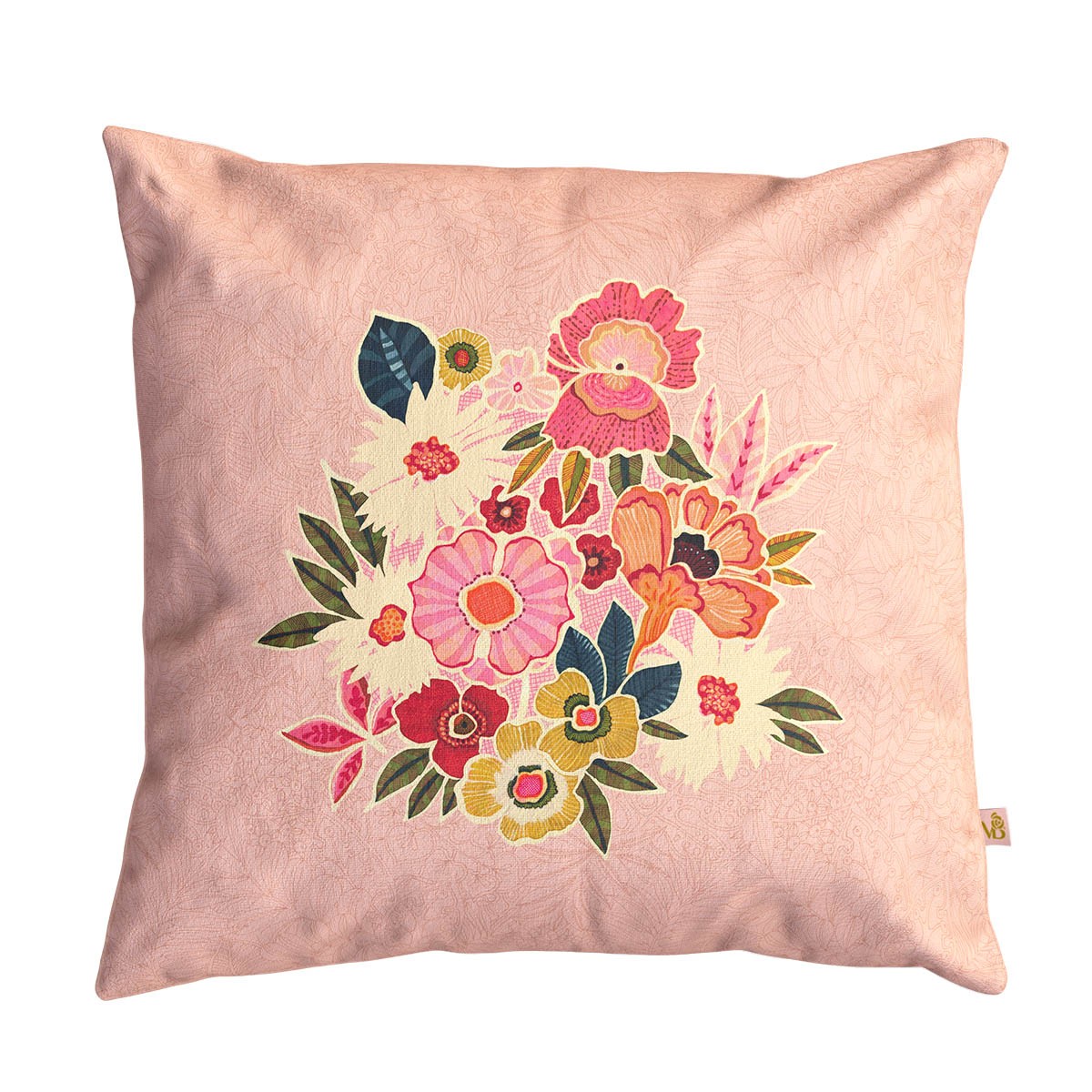 Housse De Coussin D'Extérieur Kimiko Rose