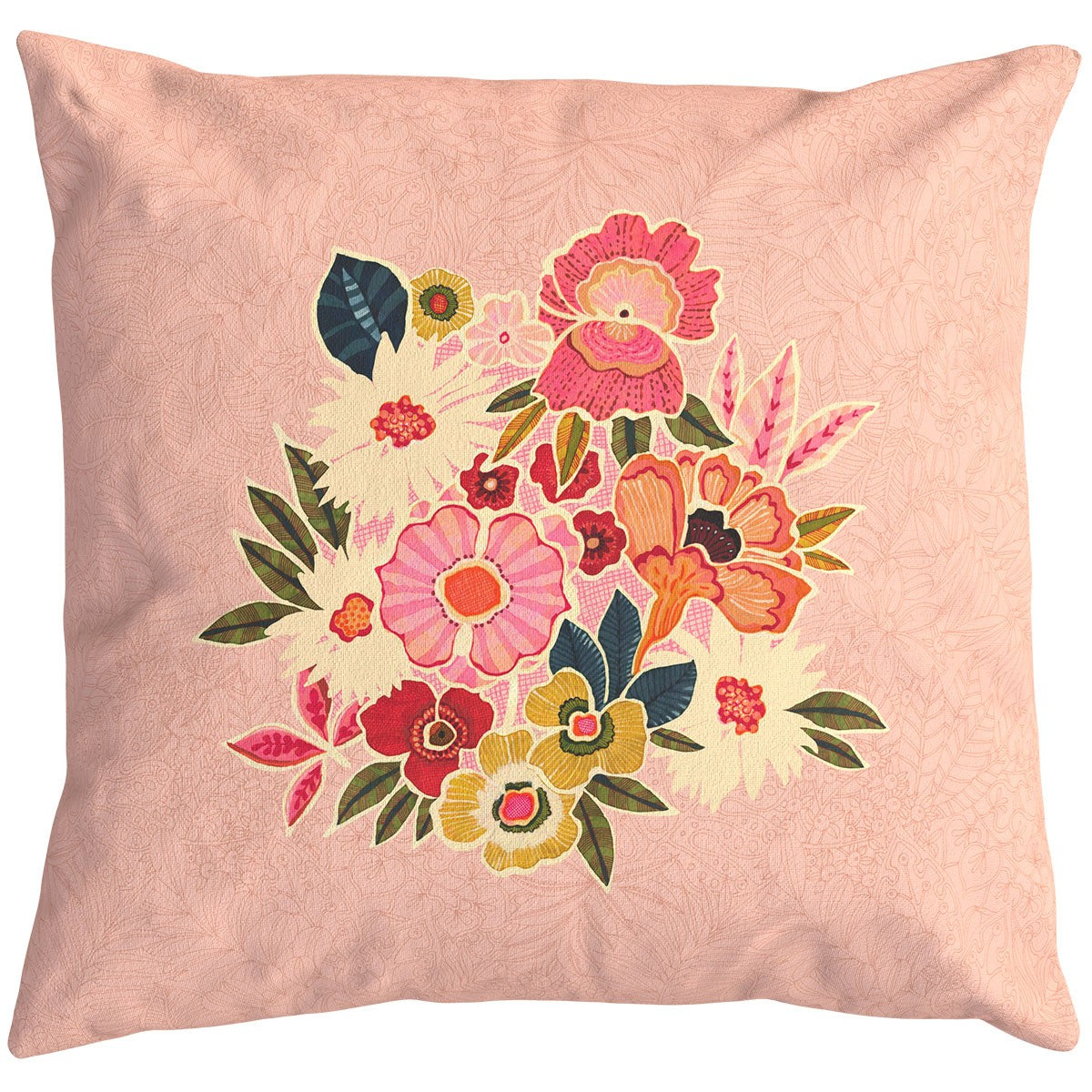 Housse De Coussin D'Extérieur Kimiko Rose