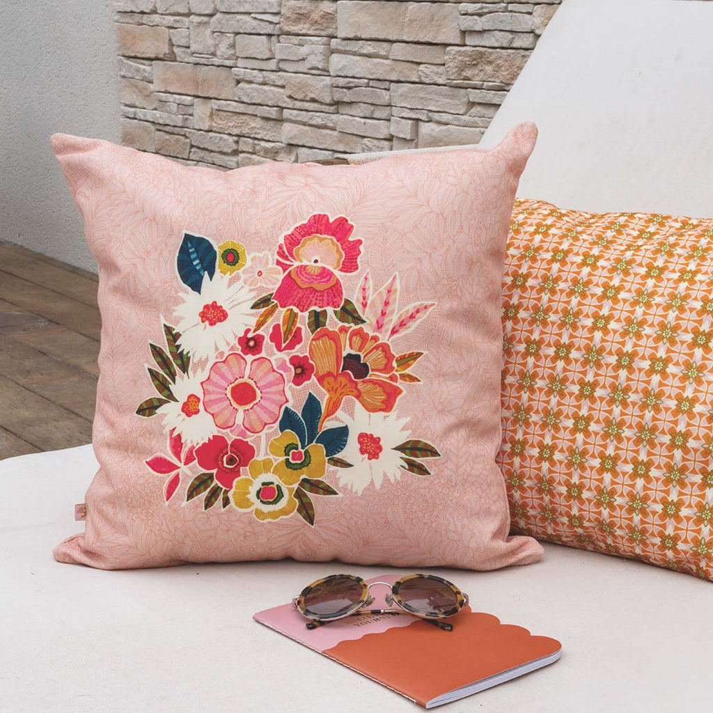 Housse De Coussin D'Extérieur Kimiko Rose