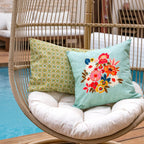 Housse De Coussin D'Extérieur Nour Celadon