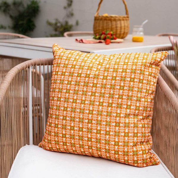 Nour - Housse De Coussin D'Extérieur - Mandarine