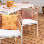 Housse De Coussin D'Extérieur Nour Mandarine