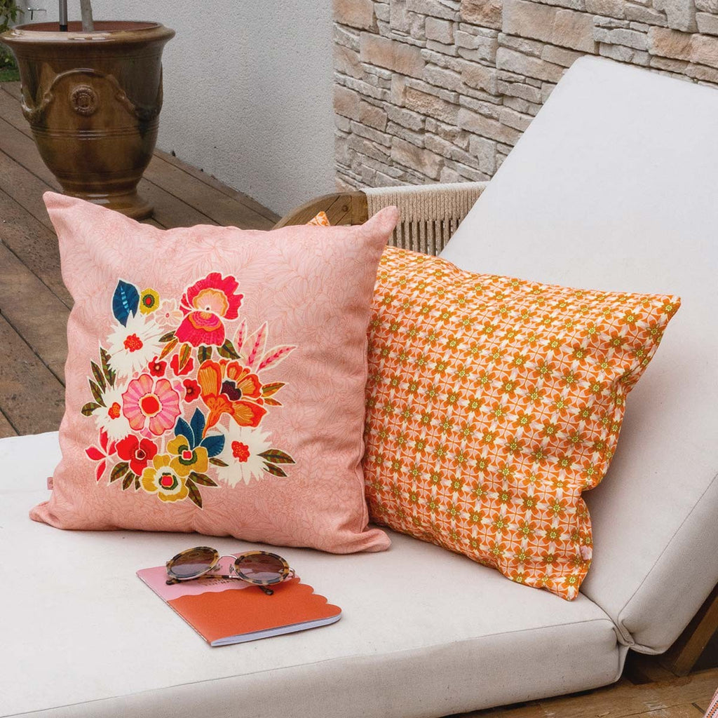 Housse De Coussin D'Extérieur Nour Mandarine