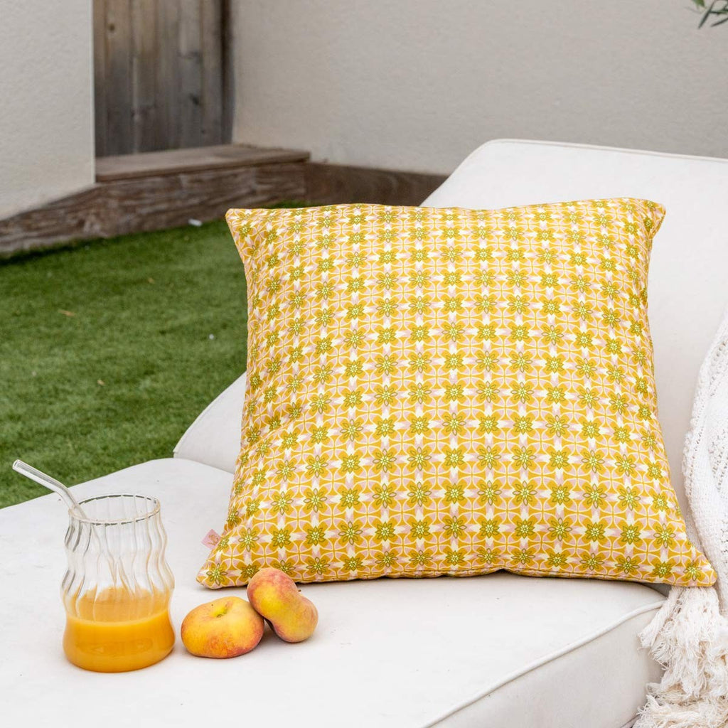 Housse De Coussin D'Extérieur Nour Ocre