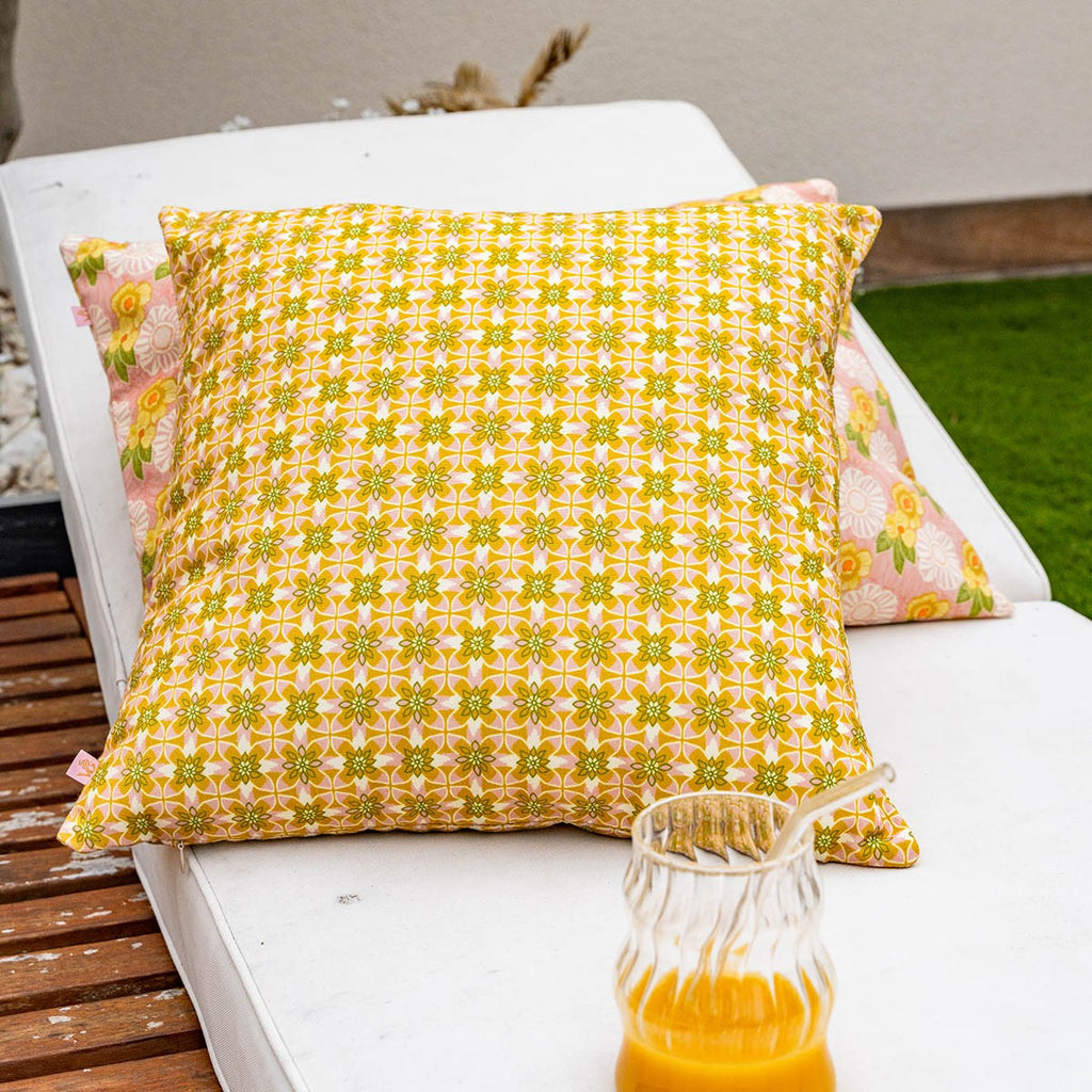 Housse De Coussin D'Extérieur Nour Ocre