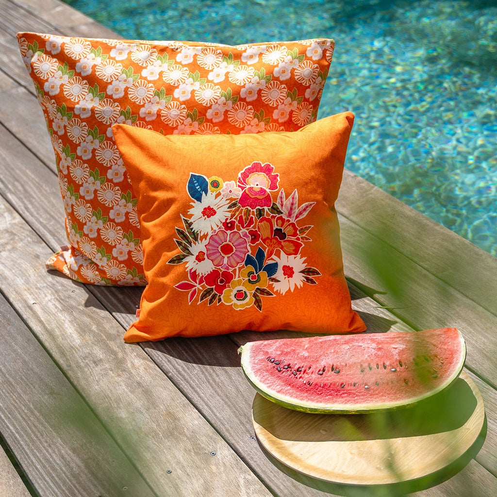 Housse De Coussin D'Extérieur Thais Mandarine