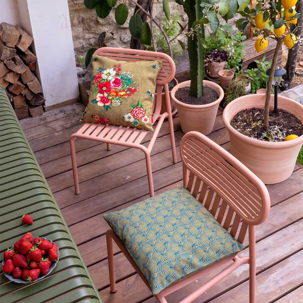 Housse De Coussin Extérieur Hanami Doré